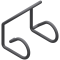 Leveling guide, black | clamping bracket
